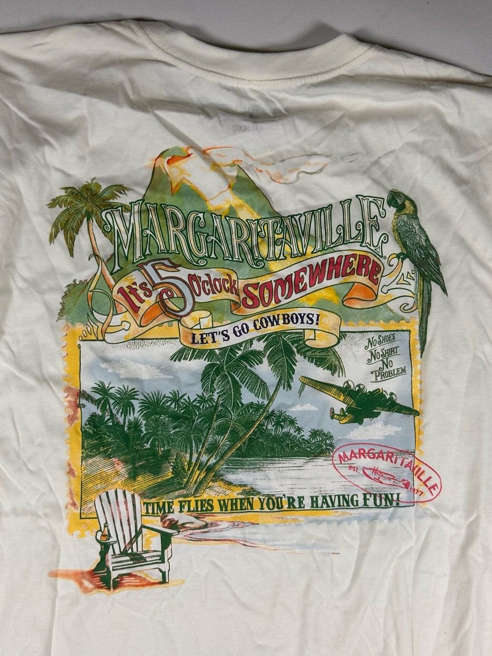 Jimmy Buffett Shirt Size 4XL Margaritaville Dallas Cowboys NEW WITH TAGS - Picture 6 of 7